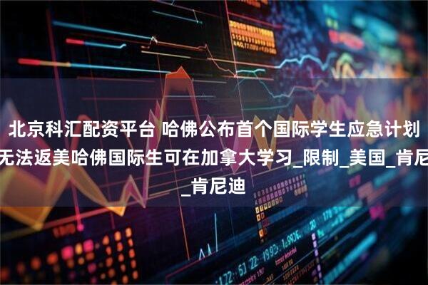 北京科汇配资平台 哈佛公布首个国际学生应急计划：无法返美哈佛国际生可在加拿大学习_限制_美国_肯尼迪