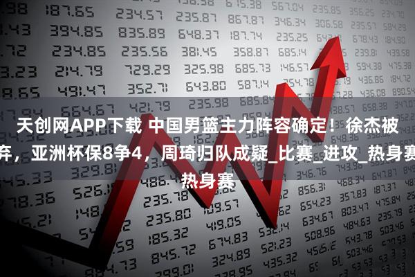 天创网APP下载 中国男篮主力阵容确定！徐杰被弃，亚洲杯保8争4，周琦归队成疑_比赛_进攻_热身赛