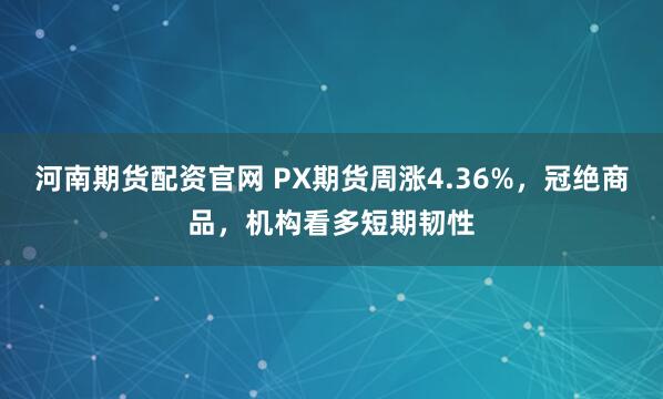 河南期货配资官网 PX期货周涨4.36%，冠绝商品，机构看多短期韧性
