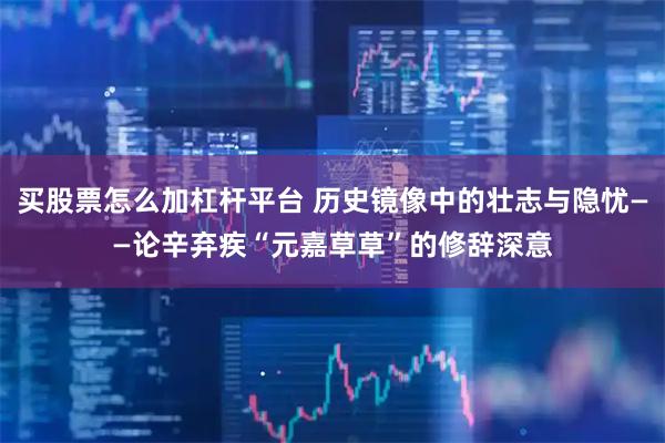 买股票怎么加杠杆平台 历史镜像中的壮志与隐忧——论辛弃疾“元嘉草草”的修辞深意